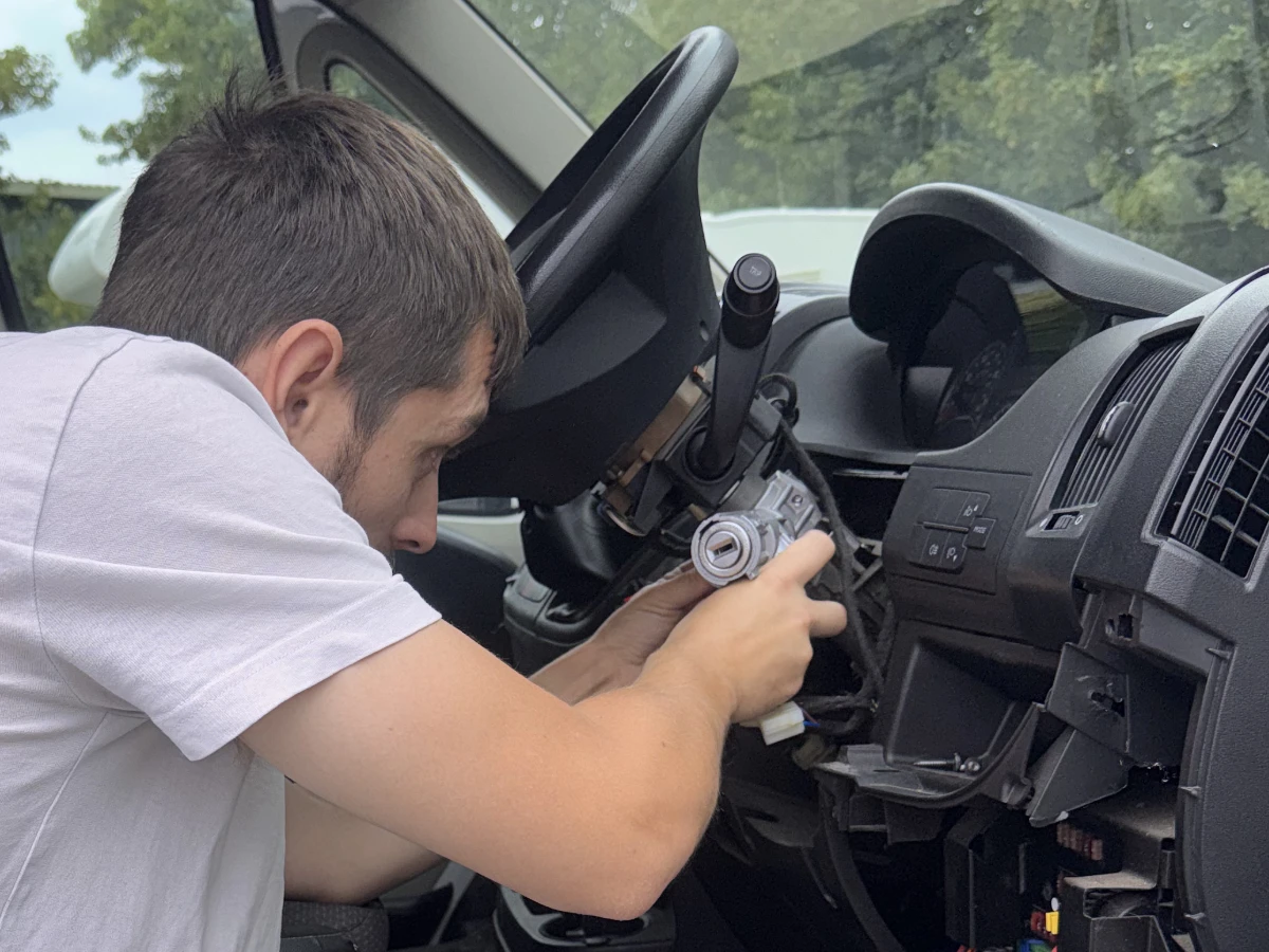 Accessing a vehicle ignition barrel